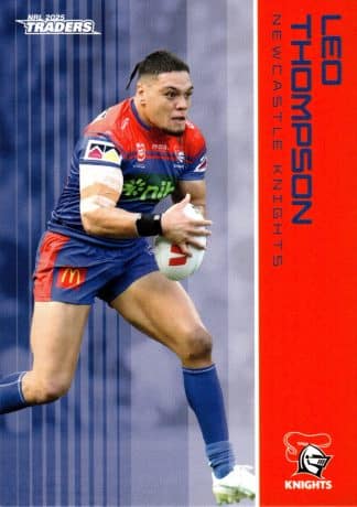 2025 NRL Traders Common Card - Base 081 Leo Thompson Newcastle Knights