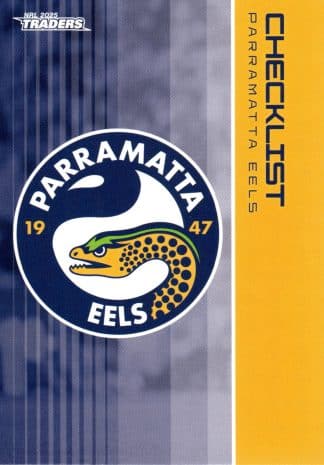 2025 NRL Traders Common Card - Base 091 Checklist Parramatta Eels