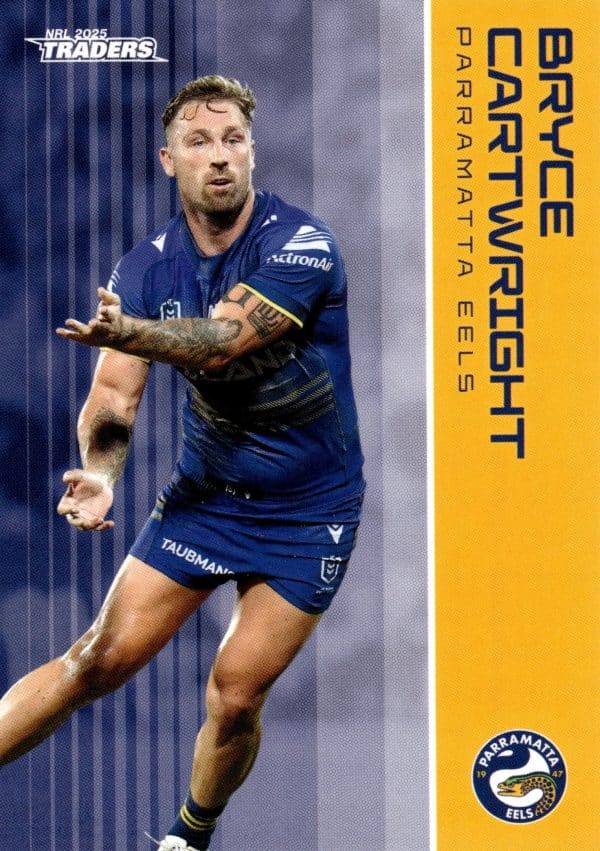 2025 NRL Traders Common Card - Base 093 Bryce Cartwright Parramatta Eels