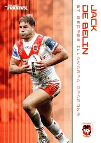 2025 NRL Traders Common Card - Base 119 Jack De Belin St George Dragons