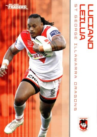 2025 NRL Traders Common Card - Base 123 Luciano Leilua St George Dragons