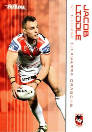 2025 NRL Traders Common Card - Base 124 Jacob Liddle St George Dragons