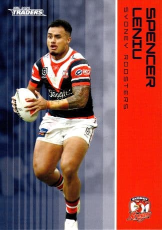 2025 NRL Traders Common Card - Base 130 Spencer Leniu Sydney Roosters