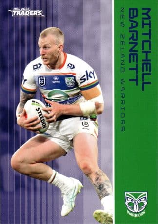 2025 NRL Traders Common Card - Base 137 Mitchell Barnett Warriors