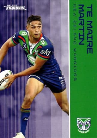 2025 NRL Traders Common Card - Base 141 Te Maire Martin Warriors