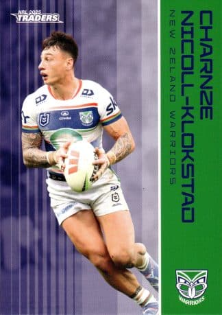 2025 NRL Traders Common Card - Base 142 Charnze Nicoll-Klokstad Warriors