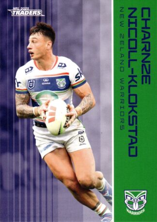 2025 NRL Traders Common Card - Base 142 Charnze Nicoll-Klokstad Warriors