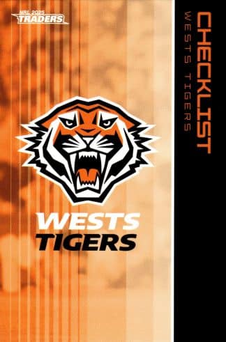 2025 NRL Traders Common Card - Base 145 Checklist Wests Tigers