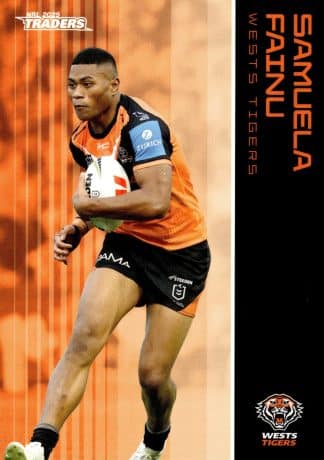 2025 NRL Traders Common Card - Base 148 Samuela Fainu Wests Tigers