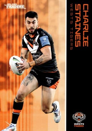2025 NRL Traders Common Card - Base 153 Charlie Staines Wests Tigers