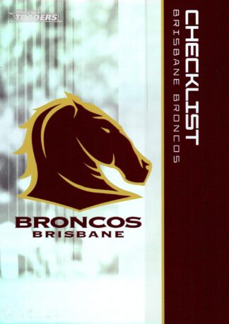 2025 NRL Traders Team Set & Album - Brisbane Broncos