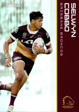 2025 NRL Traders Silver Parallels - PS003 Selwyn Cobbo Brisbane Broncos
