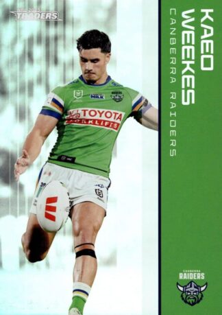 2025 NRL Traders Silver Parallels - PS017 Kaeo Weekes Canberra Raiders