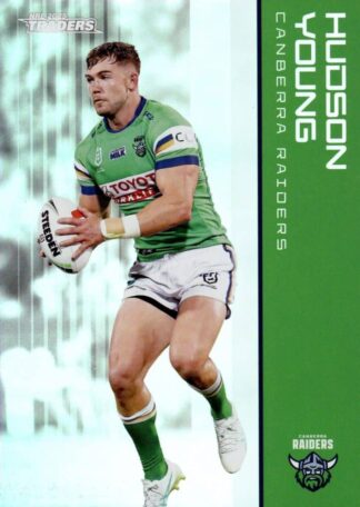 2025 NRL Traders Silver Parallels - PS018 Hudson Young Canberra Raiders