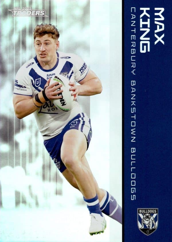 2025 NRL Traders Silver Parallels - PS023 Max King Canterbury Bulldogs