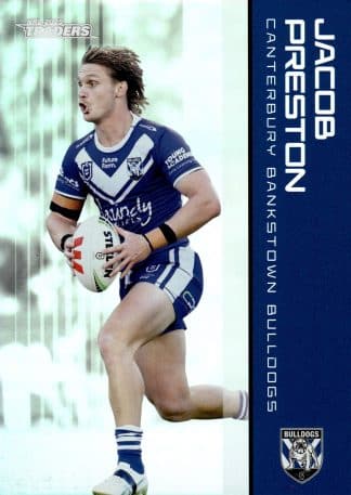 2025 NRL Traders Silver Parallels - PS026 Jacob Preston Canterbury Bulldogs