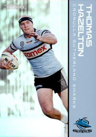 2025 NRL Traders Silver Parallels - PS030 Thomas Hazelton Cronulla Sharks