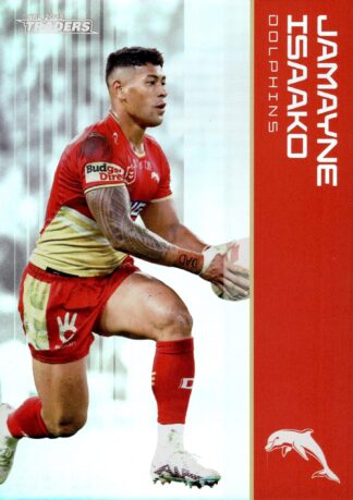 2025 NRL Traders Silver Parallels - PS040 Jamayne Isaako Dolphins