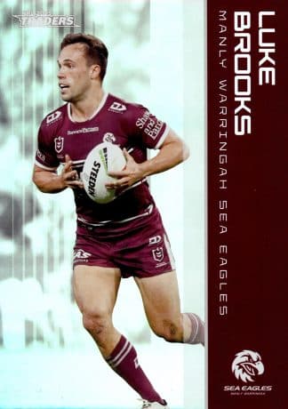 2025 NRL Traders Silver Parallels - PS056 Luke Brooks Manly Sea Eagles