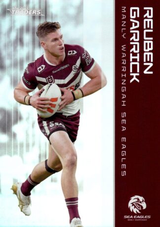 2025 NRL Traders Silver Parallels - PS058 Reuben Garrick Manly Sea Eagles