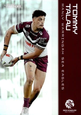 2025 NRL Traders Silver Parallels - PS061 Tommy Talau Manly Sea Eagles
