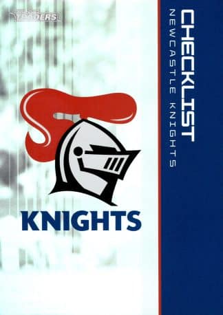 2025 NRL Traders Silver Parallels - PS073 Checklist Newcastle Knights