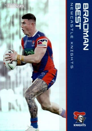 2025 NRL Traders Silver Parallels - PS074 Bradman Best Newcastle Knights