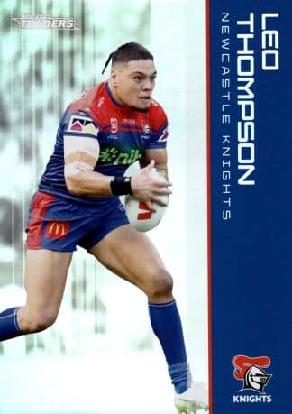 2025 NRL Traders Silver Parallels - PS081 Leo Thompson Newcastle Knights