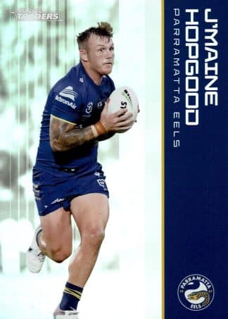 2025 NRL Traders Silver Parallels - PS094 J'maine Hopgood Parramatta Eels