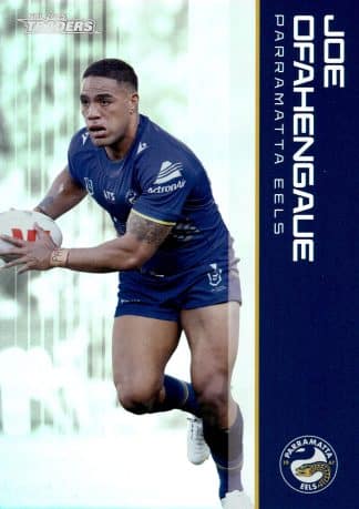 2025 NRL Traders Silver Parallels - PS097 Joe Ofahengaue Parramatta Eels