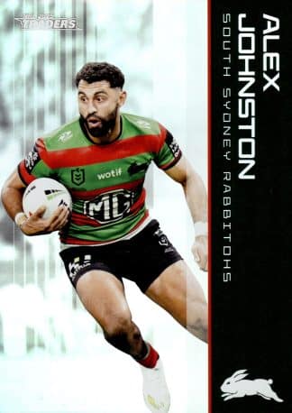 2025 NRL Traders Silver Parallels - PS111 Alex Johnston South Sydney Rabbitohs