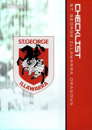 2025 NRL Traders Team Set & Album - St George Dragons