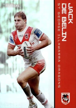 2025 NRL Traders Silver Parallels - PS119 Jack De Belin St George Dragons