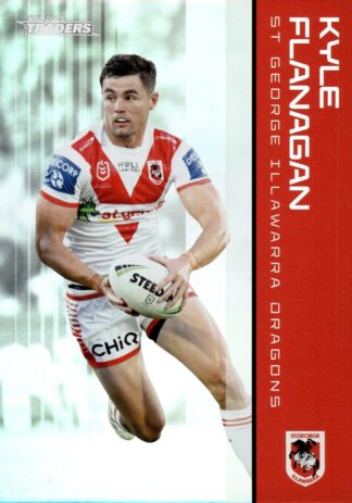 2025 NRL Traders Silver Parallels - PS121 Kyle Flanagan St George Dragons