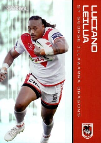 2025 NRL Traders Silver Parallels - PS123 Luciano Leilua St George Dragons