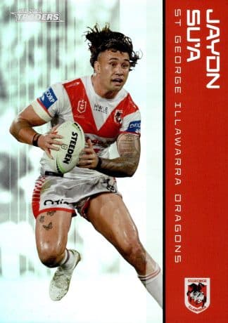 2025 NRL Traders Silver Parallels - PS126 Jaydn Su`a St George Dragons