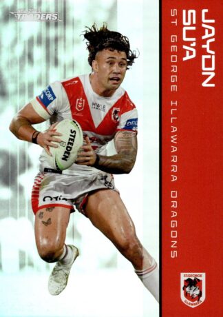 2025 NRL Traders Silver Parallels - PS126 Jaydn Su`a St George Dragons