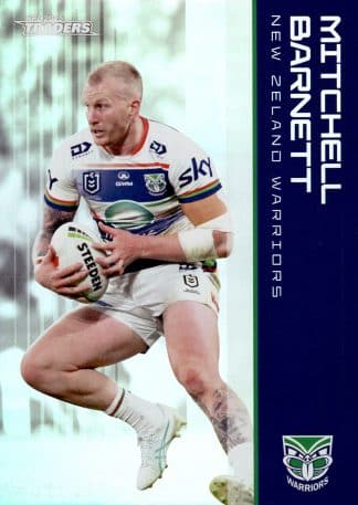 2025 NRL Traders Silver Parallels - PS137 Mitchell Barnett Warriors