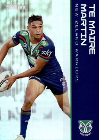 2025 NRL Traders Silver Parallels - PS141 Te Maire Martin Warriors