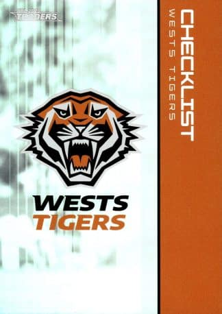 2025 NRL Traders Team Set & Album - Wests Tigers