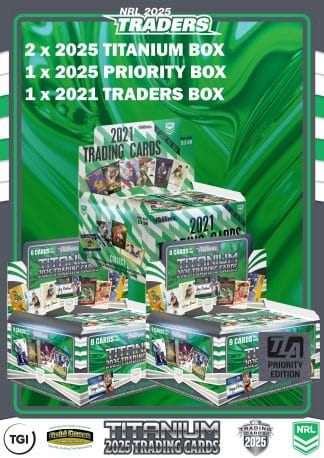 2025 Titanium & Priority Box Combo With Bonus 2021 NRL Traders Factory Sealed Box