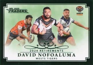 2025 NRL Traders Retirements Parallel - RP11 David Nofoaluma Wests Tigers