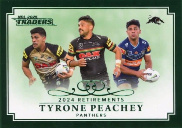 2025 NRL Traders Retirements Parallel - RP14 Tyrone Peachey Penrith Panthers