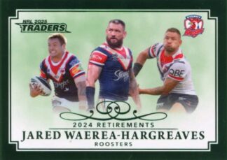 2025 NRL Traders Retirements Parallel - RP16 Jared Waerea-Hargreaves Sydney Roosters