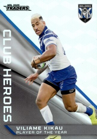 2025 NRL Traders Club Heroes Album Card - CHA07 Viliame Kikau Canterbury Bulldogs