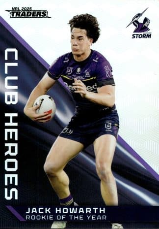 2025 NRL Traders Club Heroes Album Card - CHA20 Jack Howarth Melbourne Storm