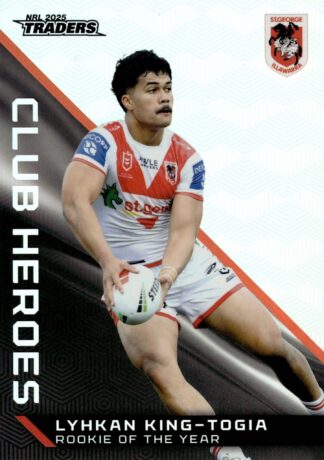 2025 NRL Traders Club Heroes Album Card - CHA35 Lyhkan King-Togia St George Dragons