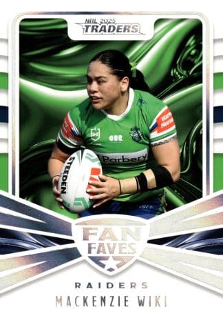 2025 NRL Traders Fan Favourites - FF06 Mackenzie Wiki Canberra Raiders