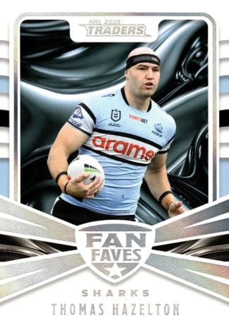 2025 NRL Traders Fan Favourites - FF10 Thomas Hazelton Cronulla Sharks