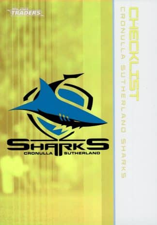 2025 NRL Traders Gold Parallel - GS028 Checklist Cronulla Sharks